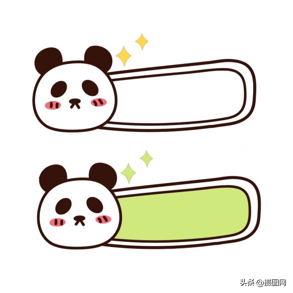 动物可爱边框模板免抠图,装饰小花免抠素材