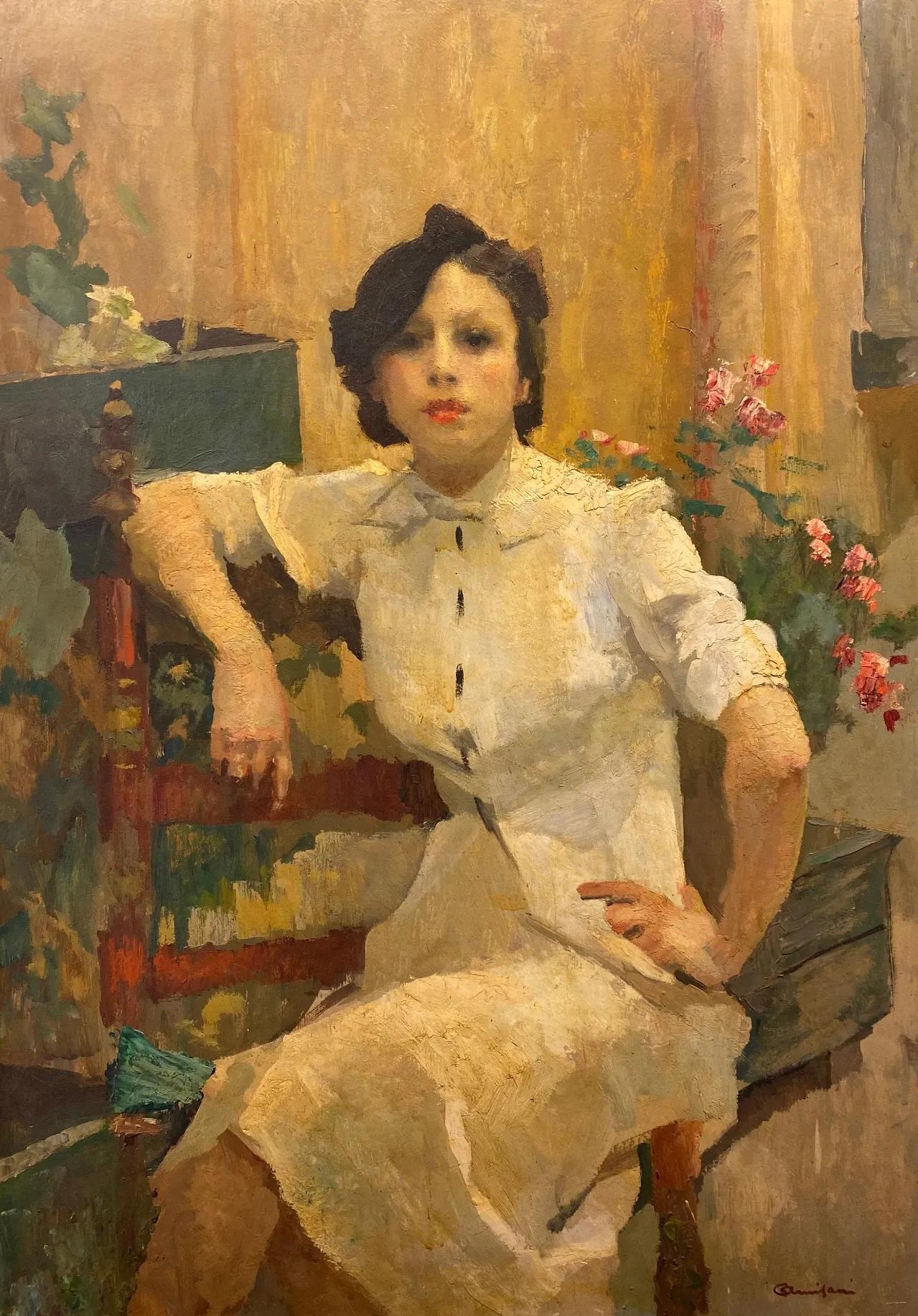 一幅很美的全是女孩子的油画,学院派油画欣赏女孩