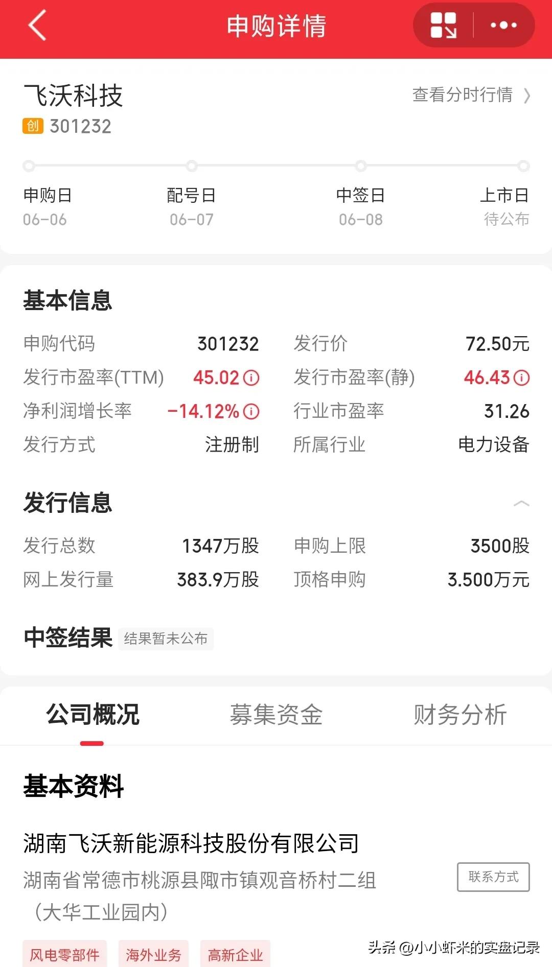 6月6日新股申购指南查询,6月13日新股申购分析建议