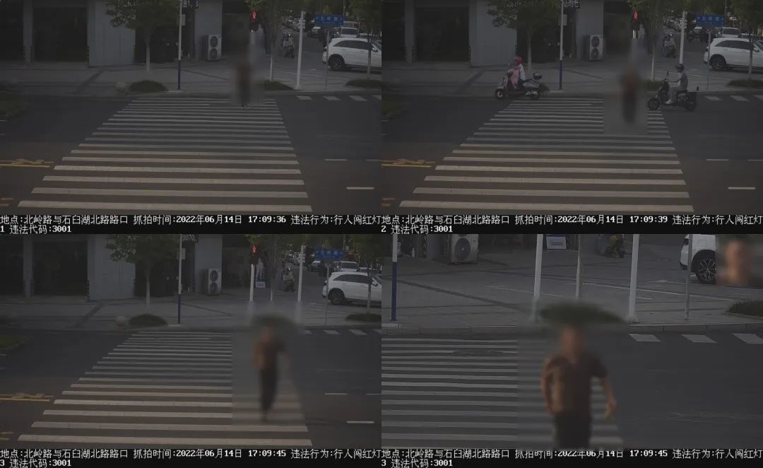 人脸识别神器抓拍闯红灯行人,常州行人闯红灯抓拍如何查询