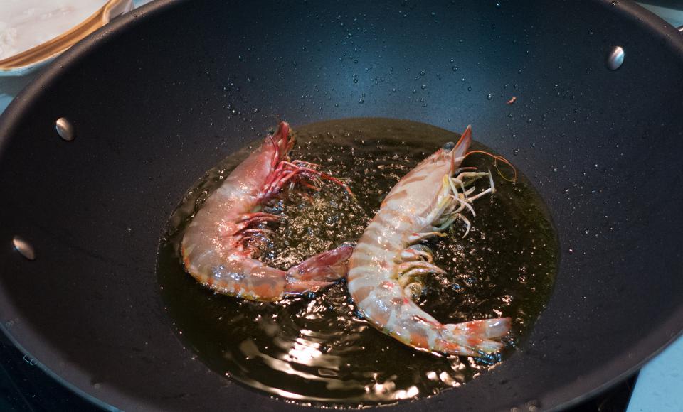 粤式腌大虾,广式豉油皇焗大虾