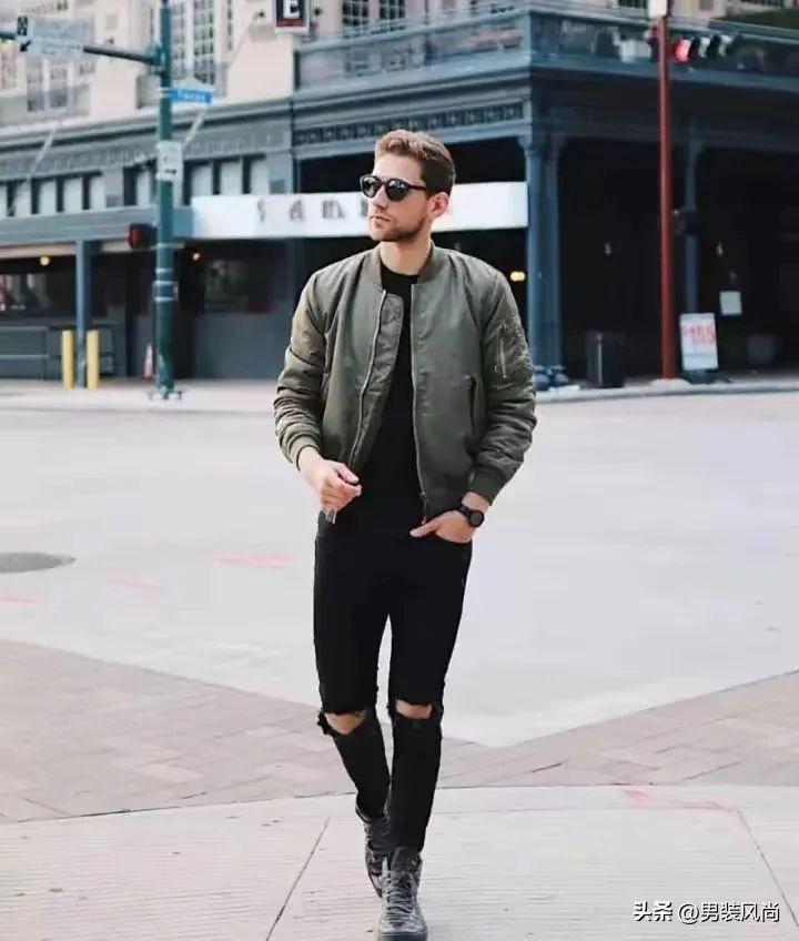 冬季军绿色夹克外套男士,军绿色夹克外套怎么搭配女