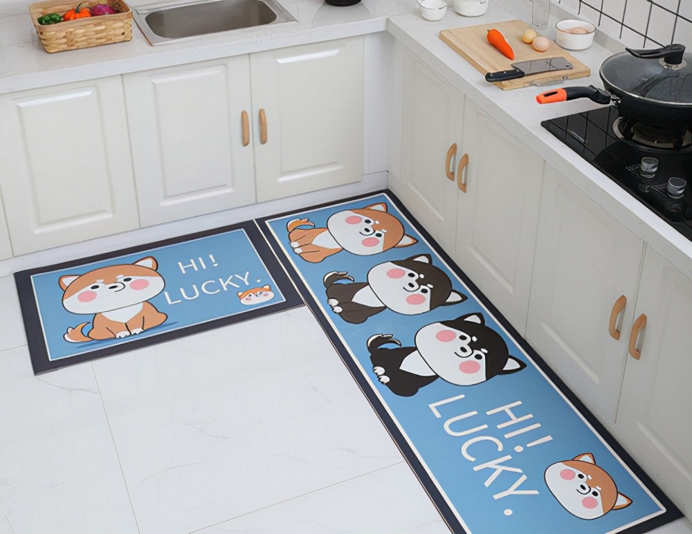 创意图案地垫,可裁剪入户创意地垫