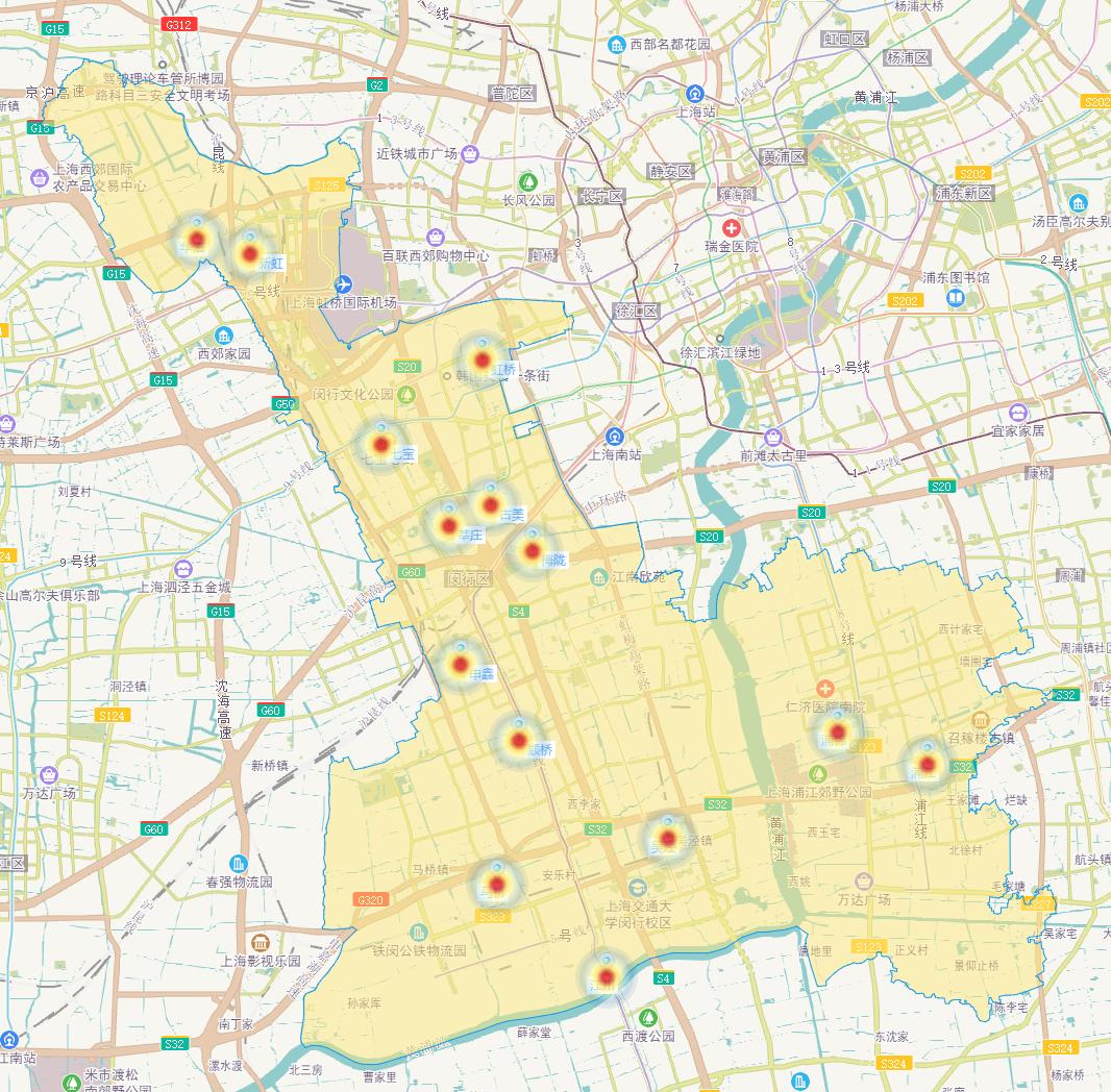 上海闵行区社区卫生服务中心配备CT设备，地址及分布在哪里？