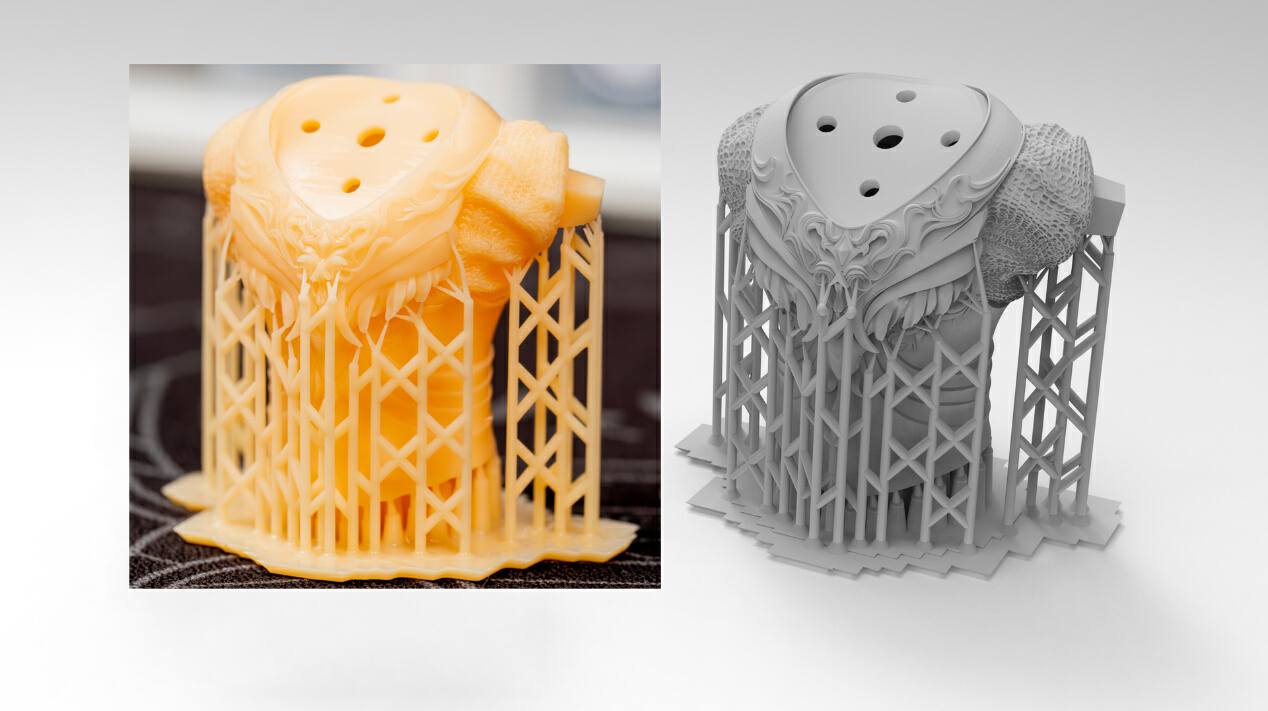 为了老头环雕塑连肝48小时,ELEGOOSaturn3光固化3D打印机评测