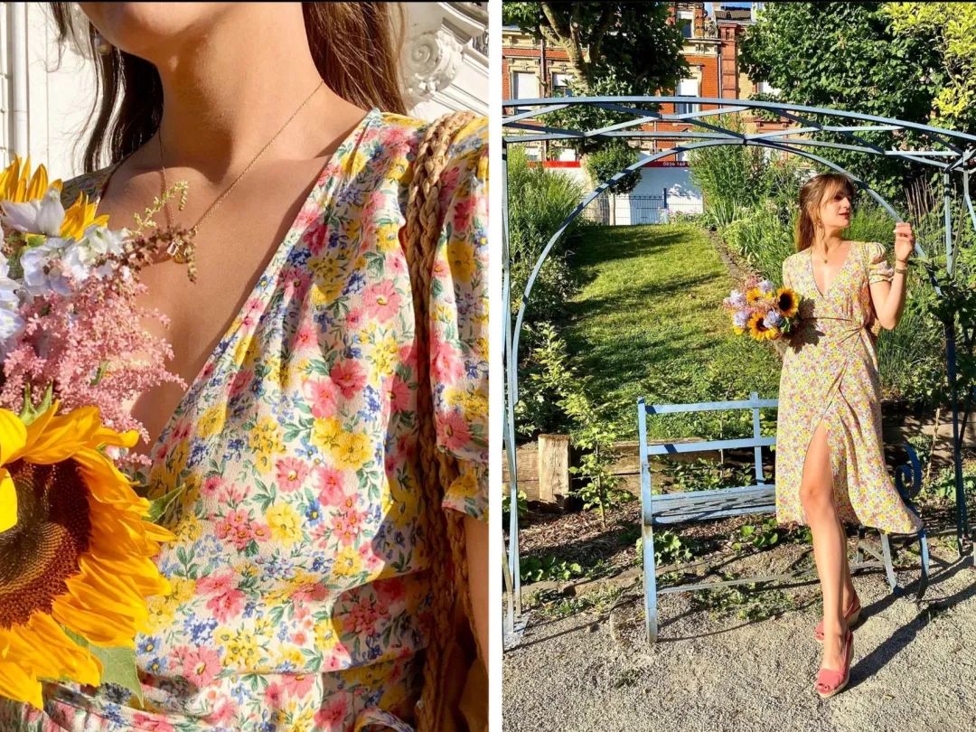 适合旅游穿的花裙子,夏天的花裙子美丽又治愈