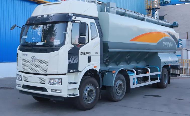 散装饲料运输车租赁,散装饲料运输车配置