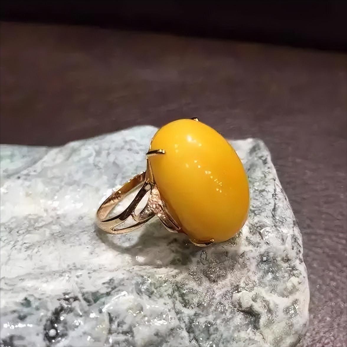 蜜蜡戒指款式图片大全,蜜蜡镶嵌戒指款式图片价格