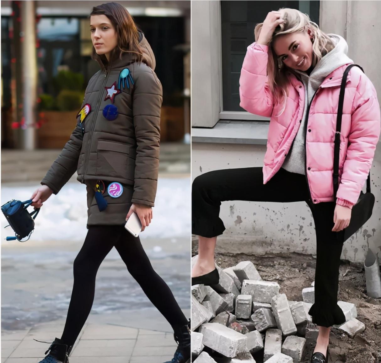 告别臃肿羽绒服穿搭技巧合集,黄绿色羽绒服太肥怎么搭配衣服