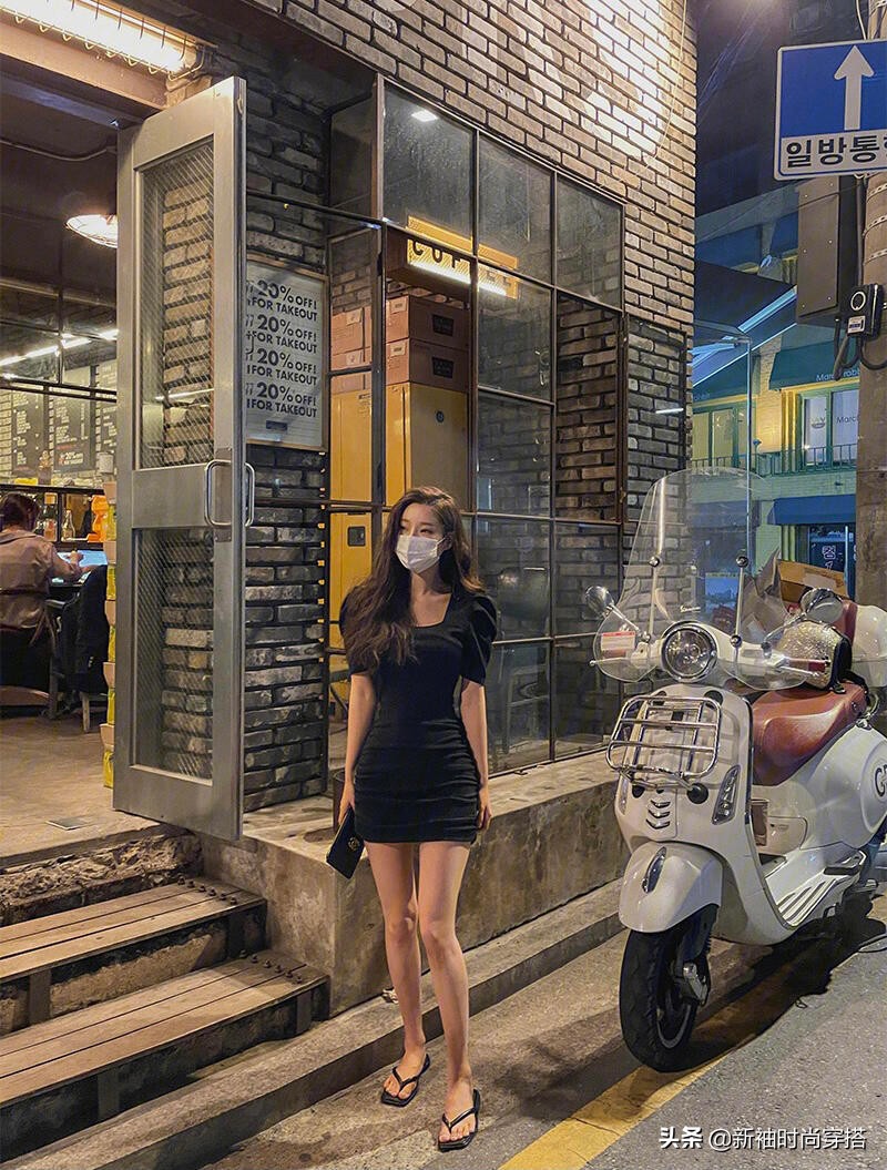 跟ins博主学穿搭夏,穿搭泡泡袖连衣裙