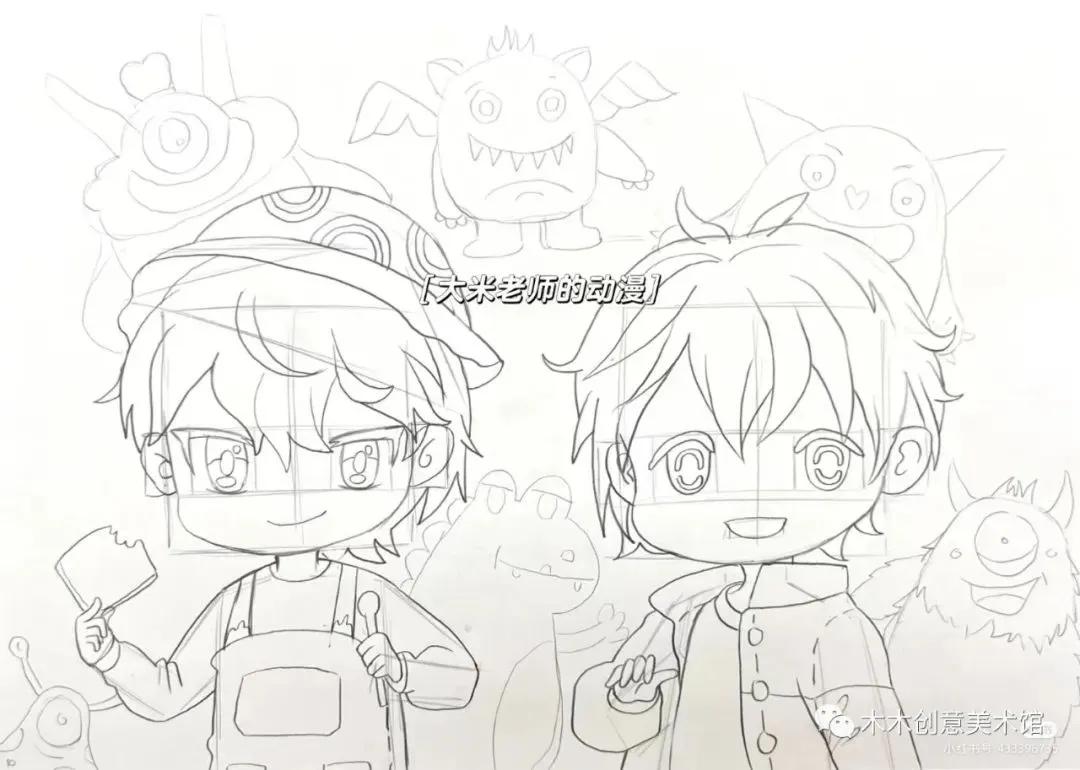 儿童创意绘画教程线条画,儿童创意美术绘画线条画