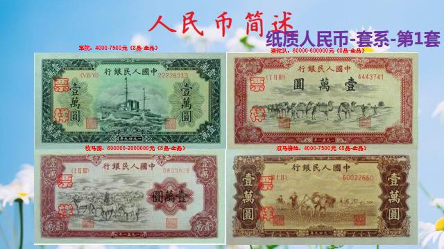 第1套人民币值多少钱,第1套整套人民币市场价值