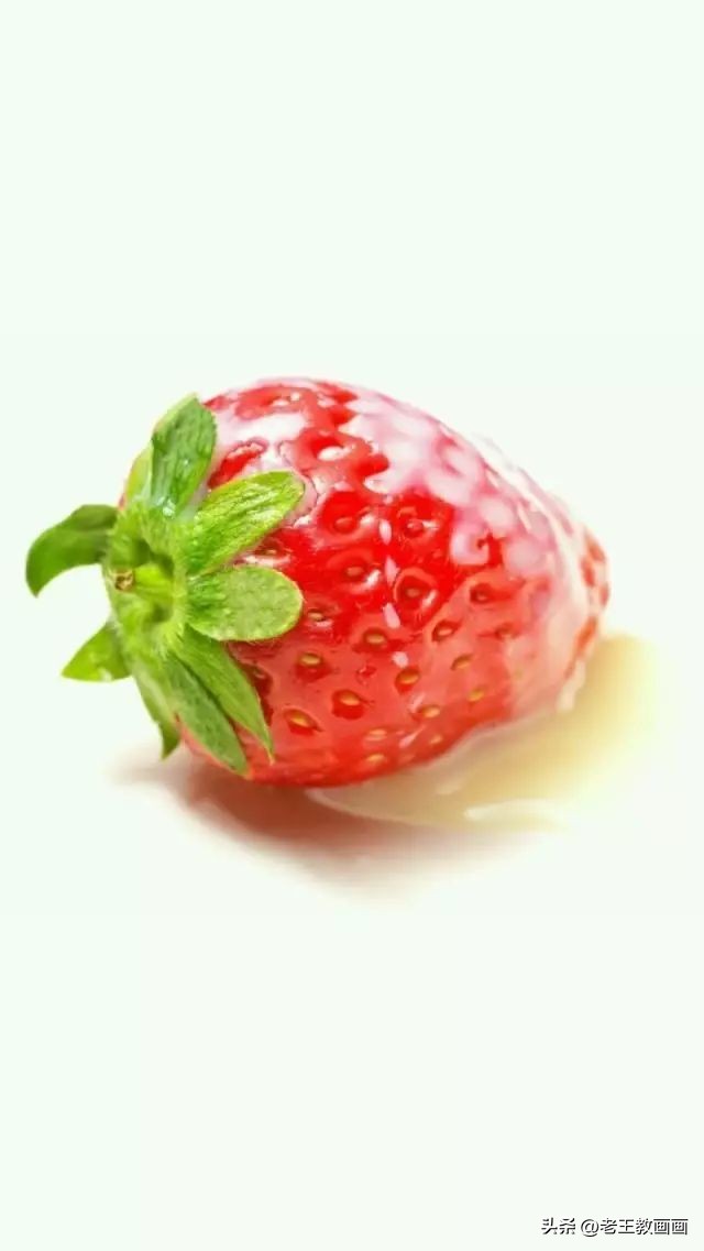 画彩铅草莓书签二年级,零基础学画彩铅画教程