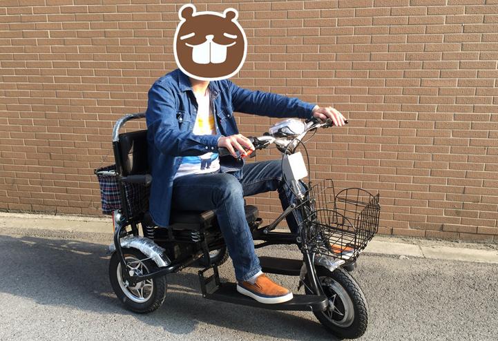 雅利奇老人代步电动三轮车,小型多功能升降折叠电动三轮车