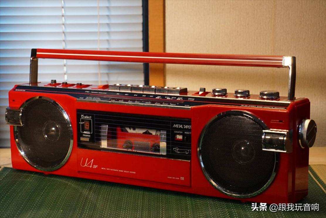 SANYOMR-U4SF红色便携式收录机盒式磁带*放播**器