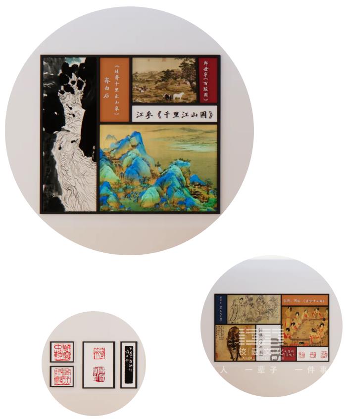 小学校园艺术走廊效果图,学校文化艺术长廊