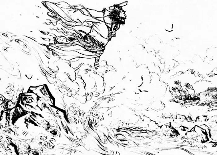 神话故事：女子投河自尽，老龟出手相救，老龟说：你丈夫还活着