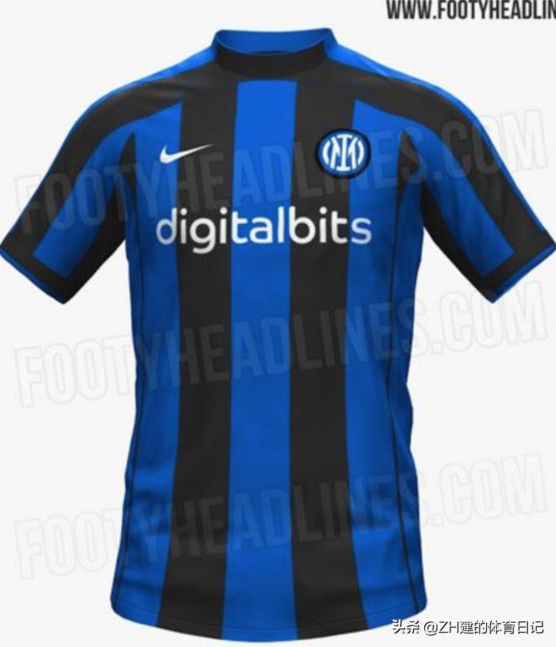 国米2023-24赛季主场球衣正式发布,国米22-23赛季第二客场球衣