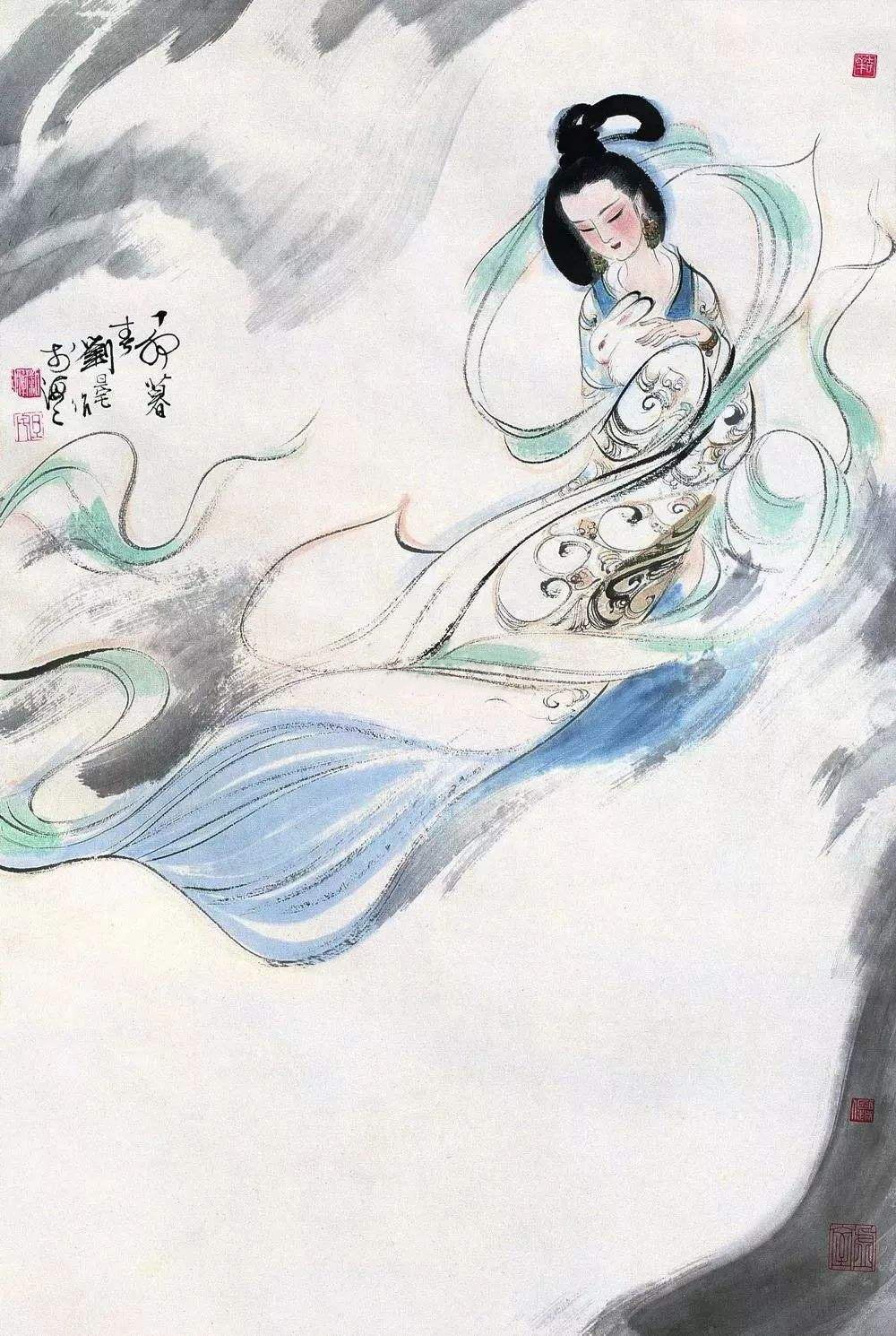 西游记里的小猪八戒,猪八戒去月宫找嫦娥