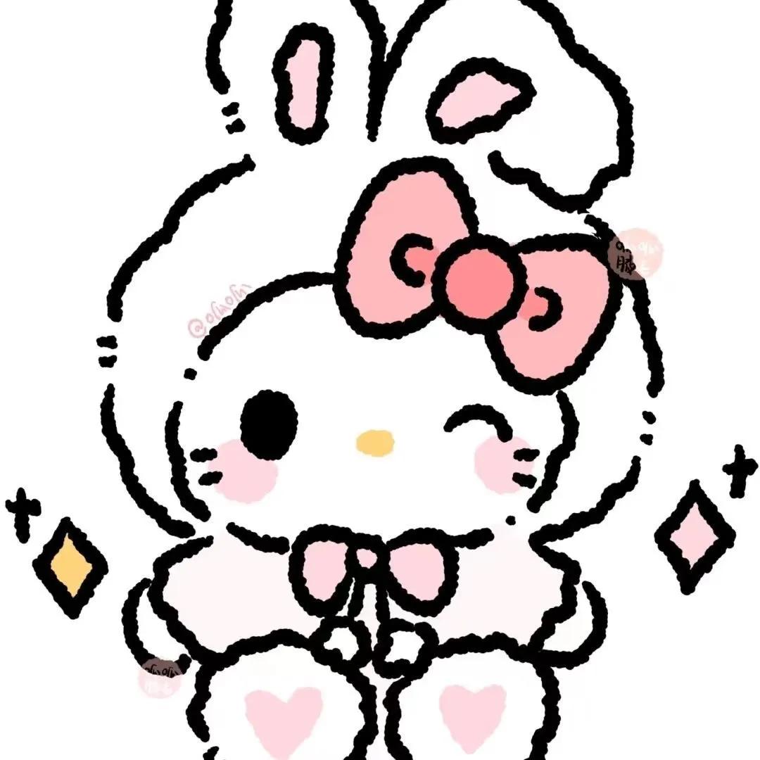 白底卡通头像女生可爱动漫,白底卡通头像手绘