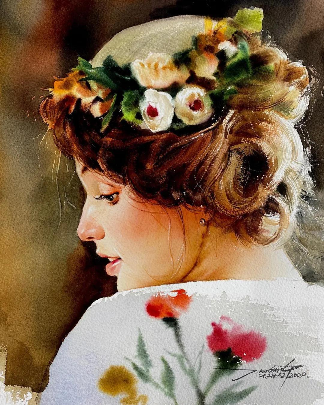 美得让人窒息的水彩,超级惊艳的水彩