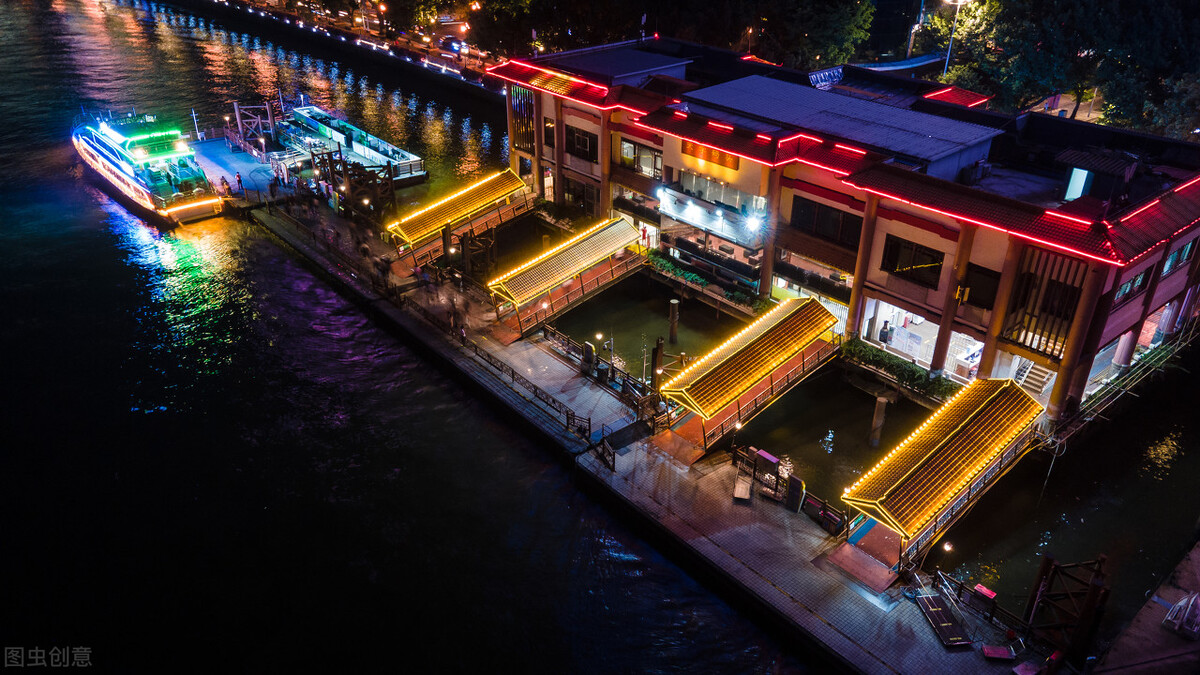 珠江夜游船美图,珠江夜游风景