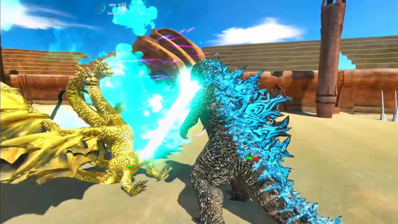 酷斯拉vs哥斯拉动画,哥斯拉大战人形哥斯拉