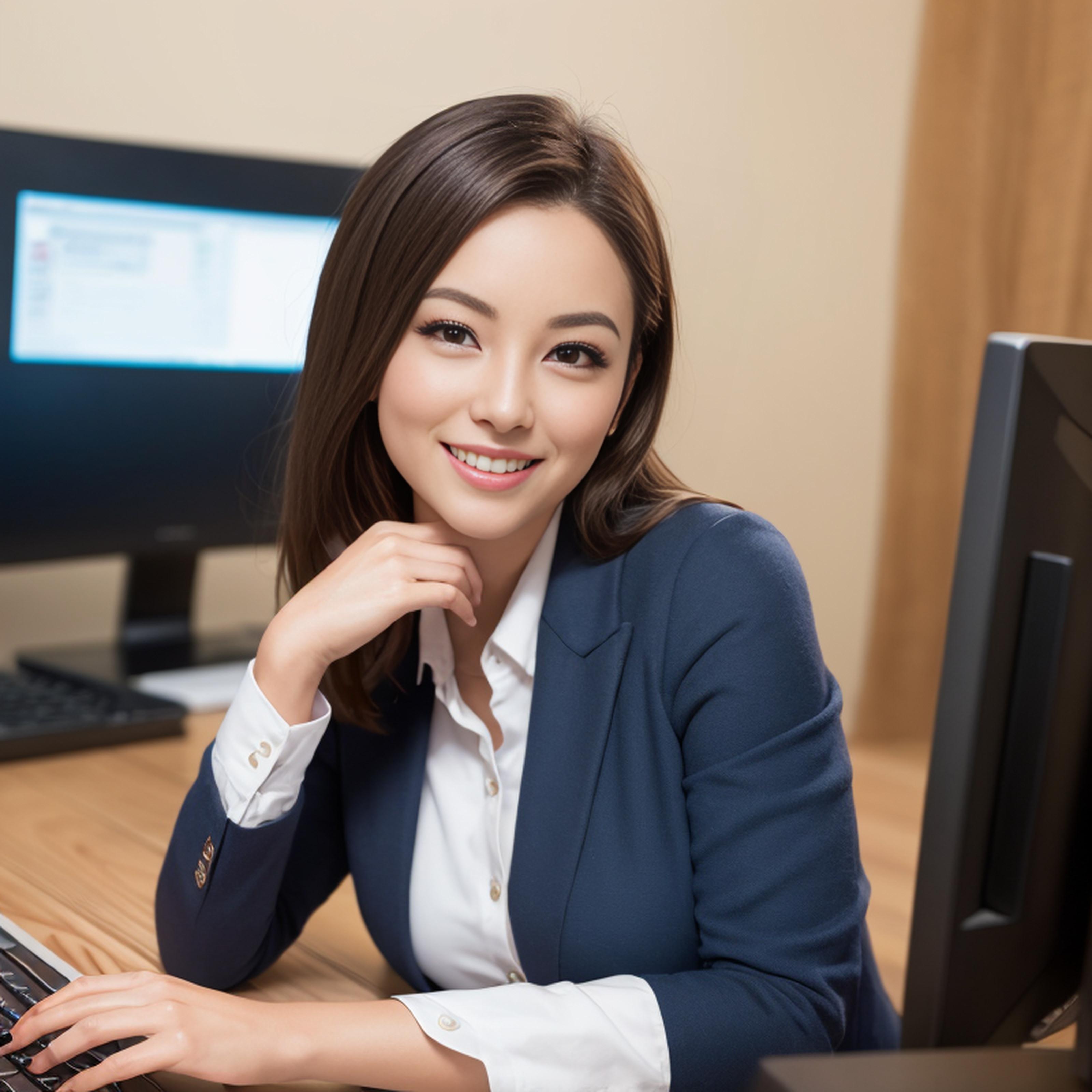 StableDiffusionAI生成的使用电脑的美女，盘点下我用过的电脑