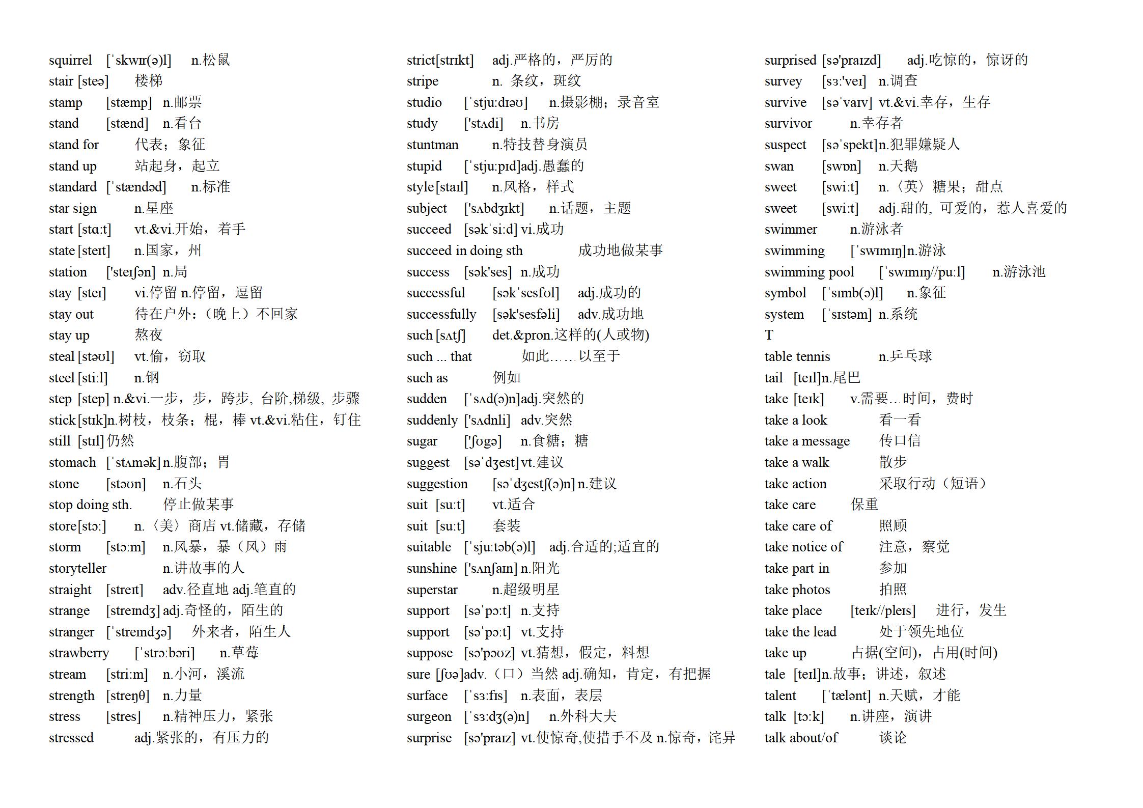 初中英语译林版单词录音,江苏译林版英语单词附音标
