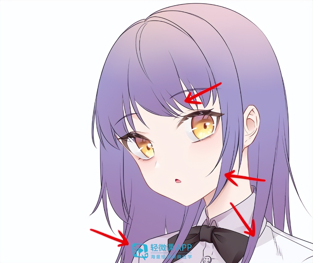 水彩动漫头发上色,怎么给动漫人物头发上色