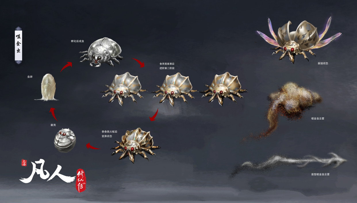 凡人修仙传新情报，噬金虫曝光四大形态两攻击方式，有望暑假回归