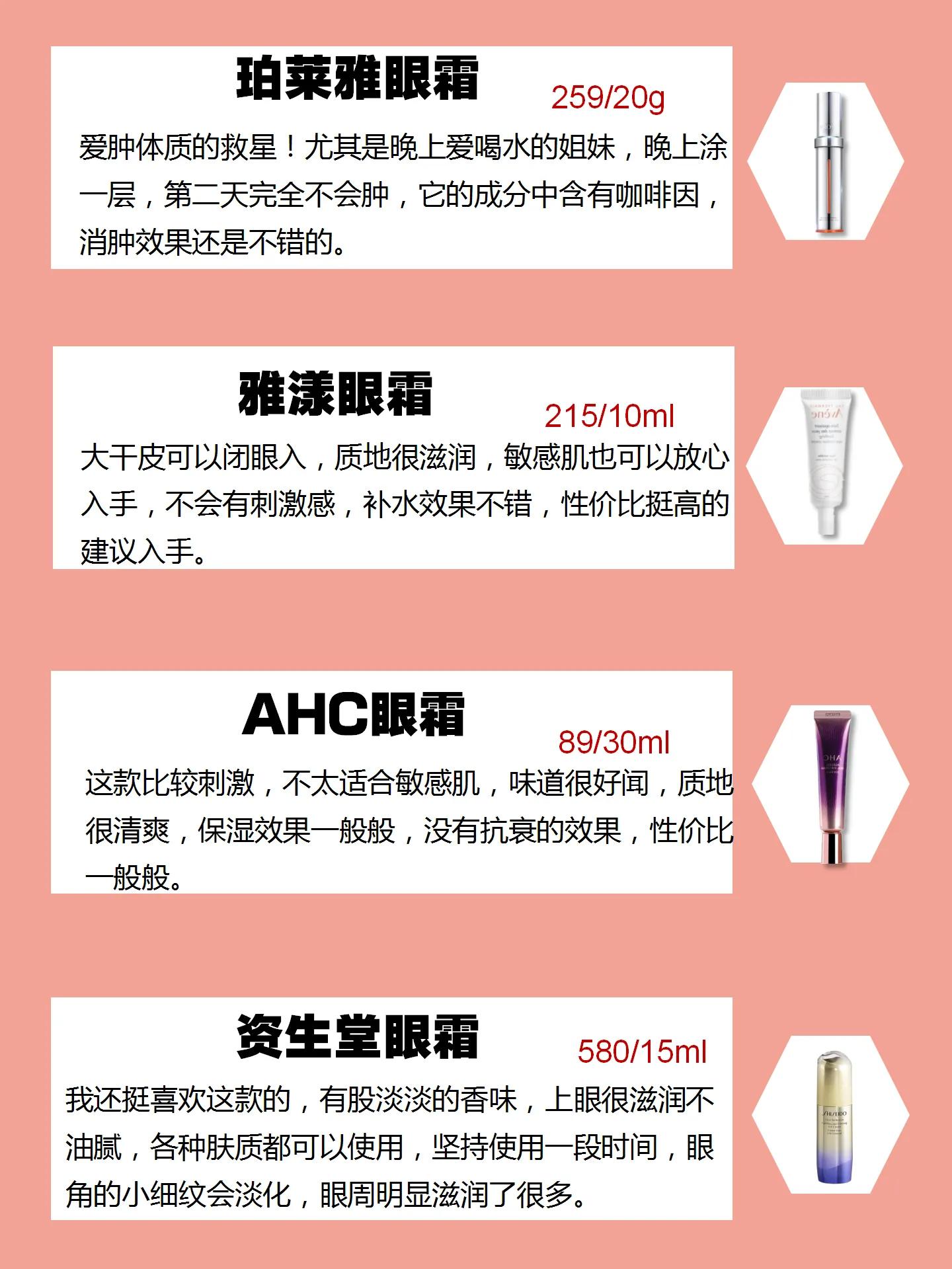 平价去黑眼圈好用的眼霜,别乱花钱了