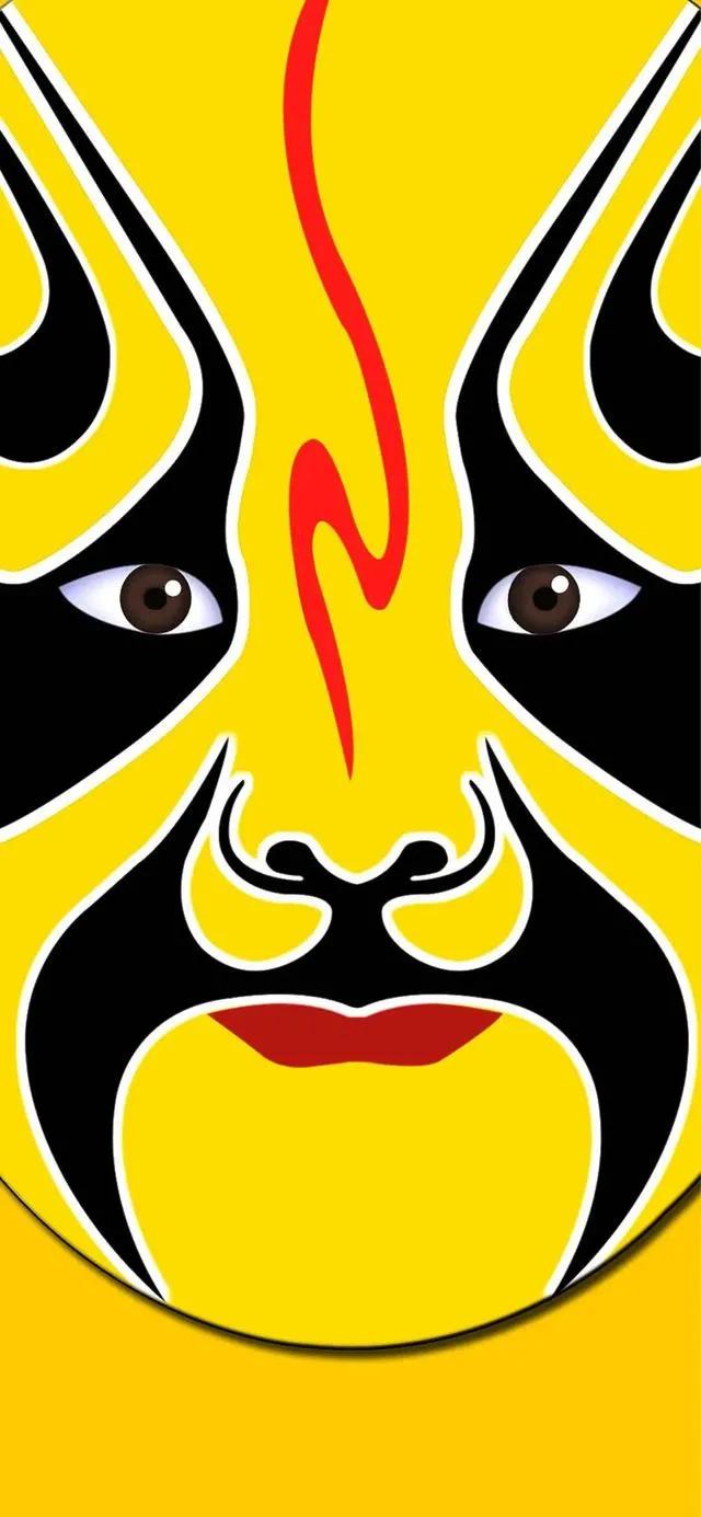 主题壁纸京剧脸谱,国潮京剧脸谱卡通壁纸