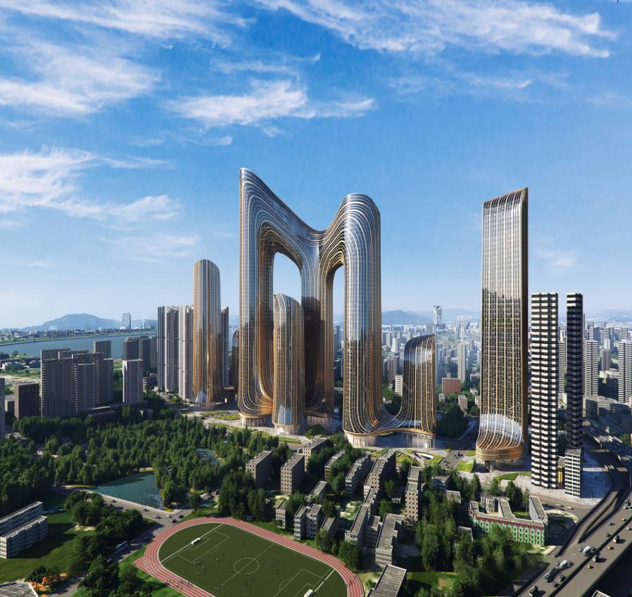 武汉未来城建地标,武汉华中科学生态城项目进展