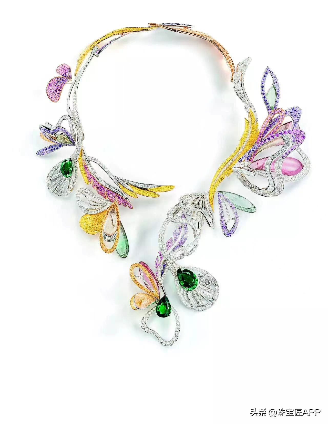 宝诗龙问号项链周冬雨,宝诗龙孔雀问号项链