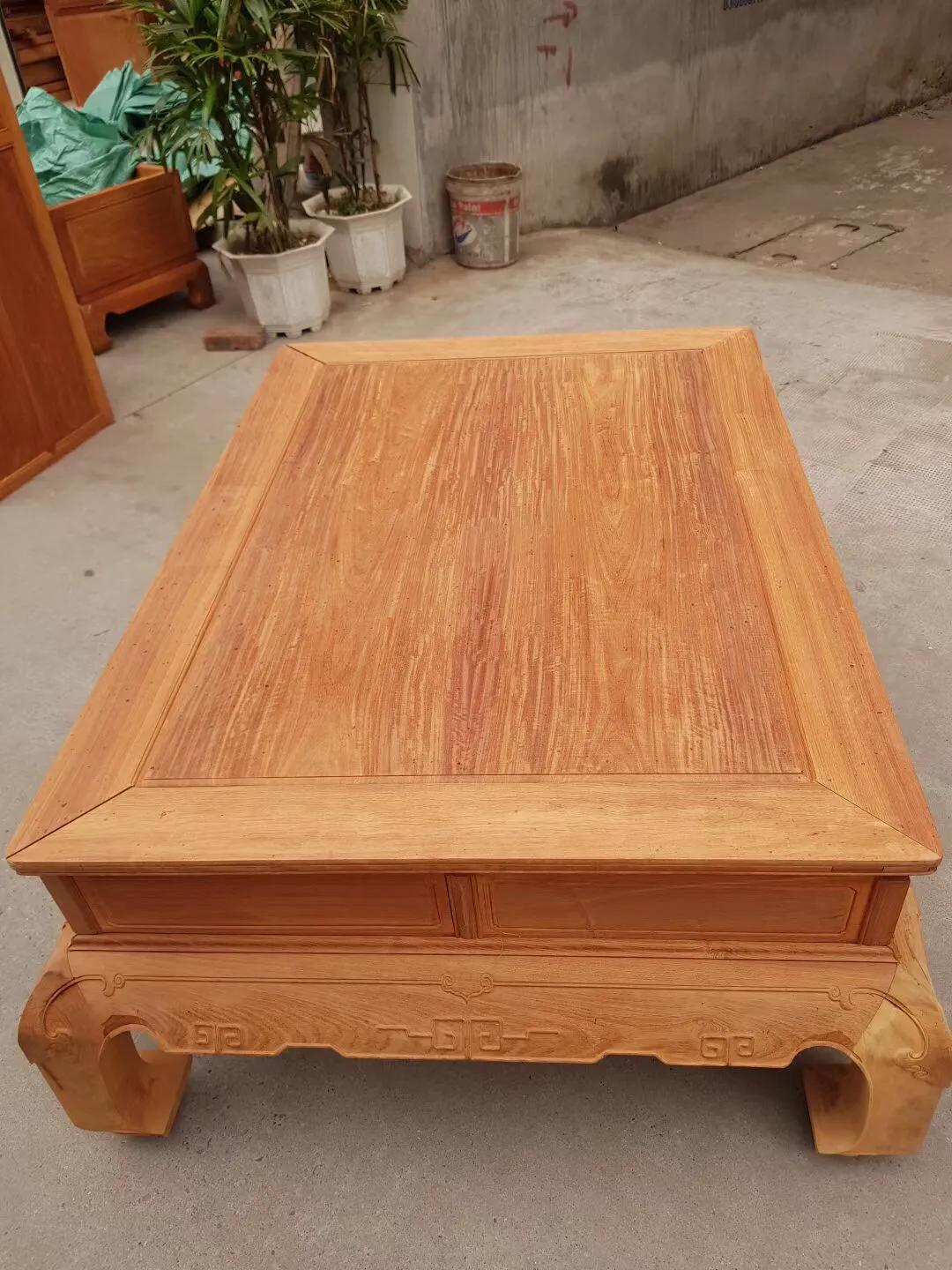 缅甸花梨生胚宝座六件套沙发,缅甸花梨沙发富贵满堂六件套