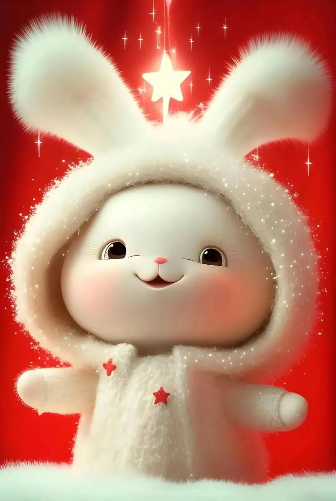 好看的新年头像兔年图文,新年头像兔年2023唯美