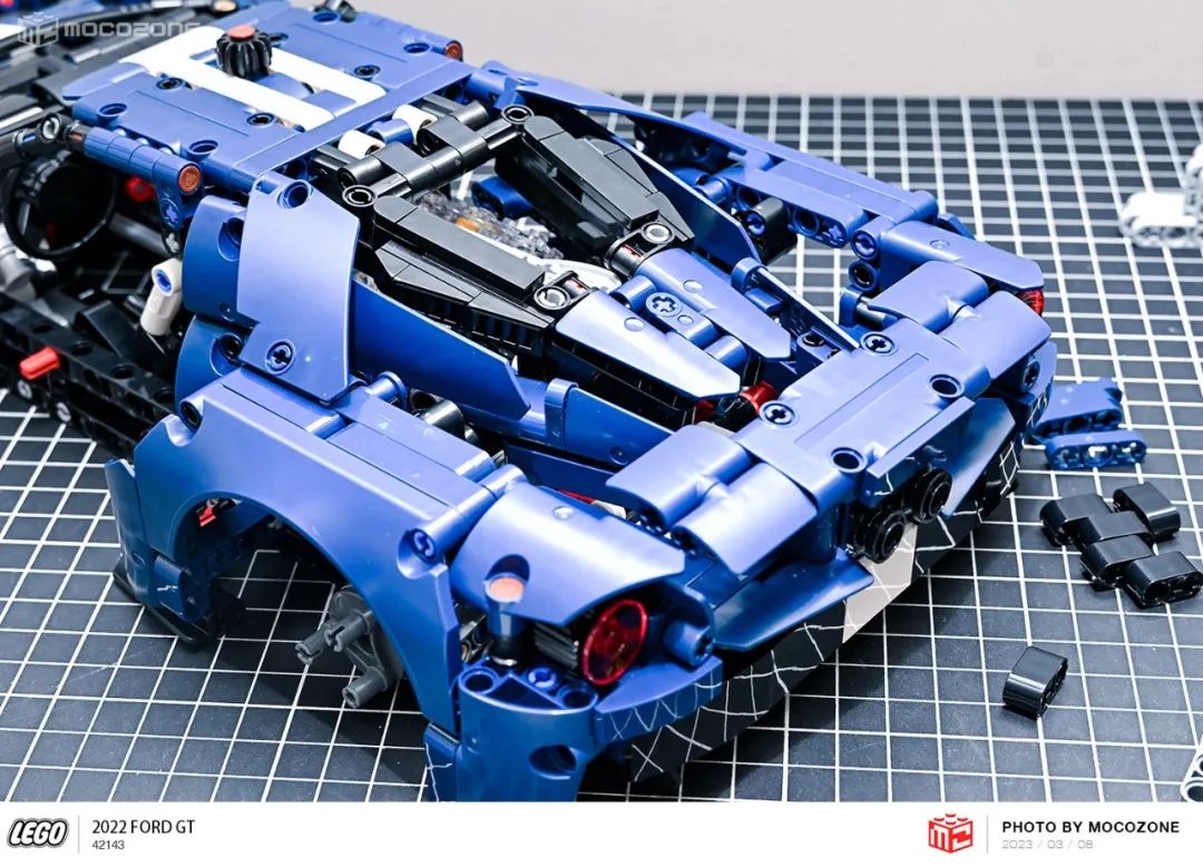 乐高积木福特gt跑车,福特gt2022