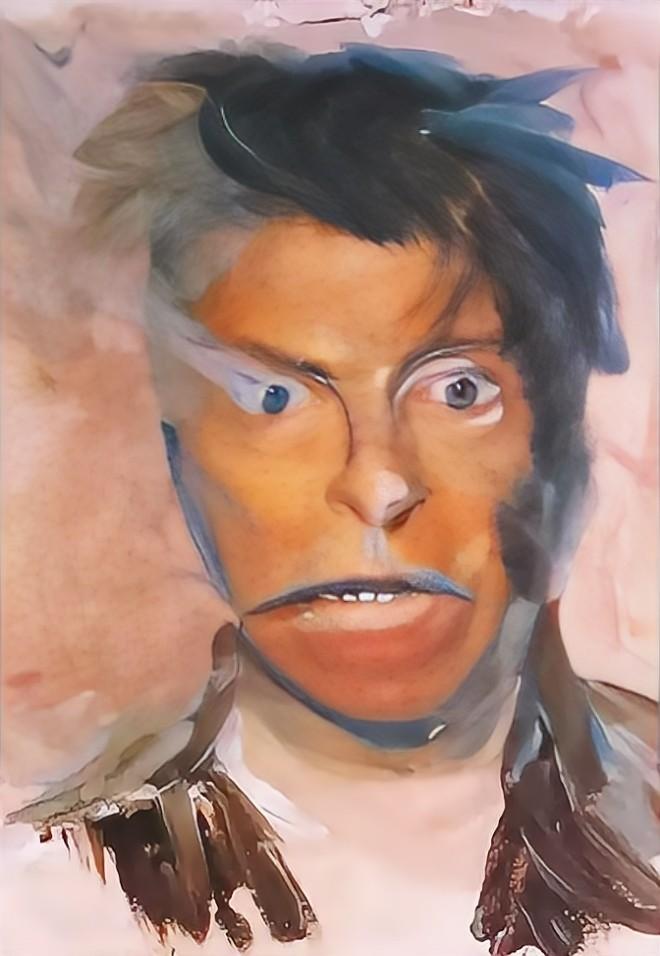 大卫鲍伊妆容,大卫·鲍伊年轻照片