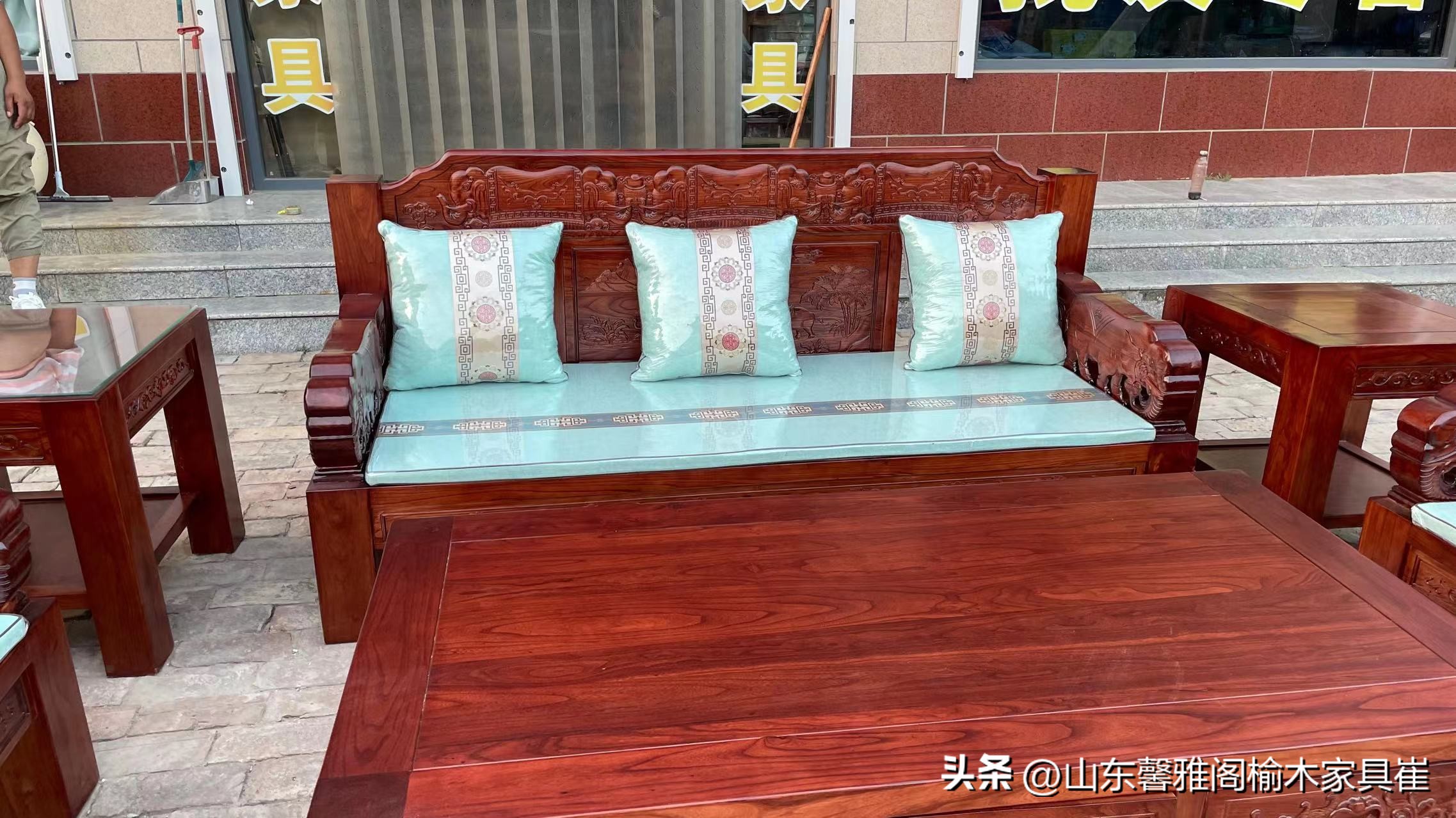 结实耐用的实木小型沙发,实木沙发全榫卯