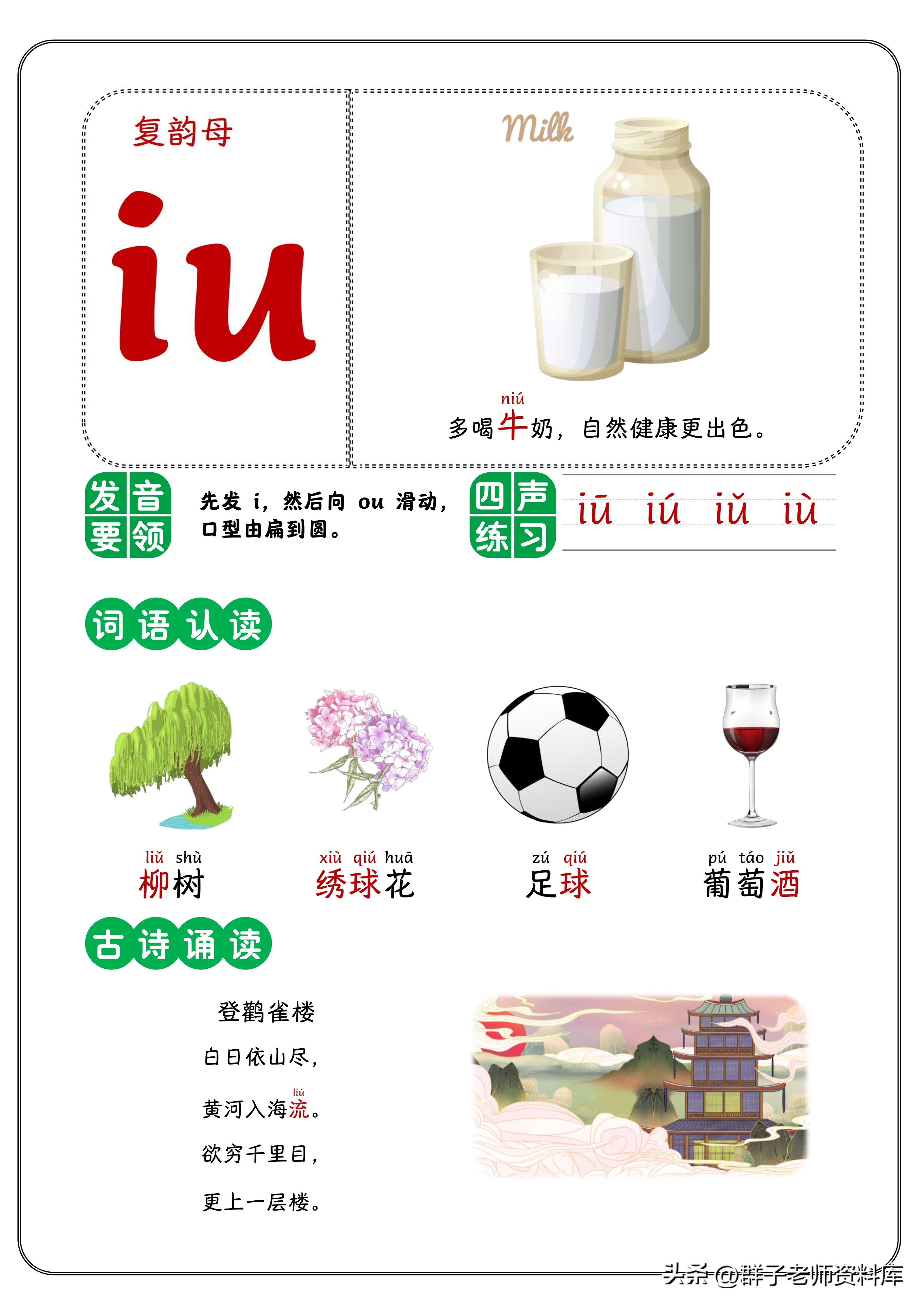 单韵母前鼻韵母后鼻韵母怎么读,声母单韵母复韵母前鼻韵母后鼻音