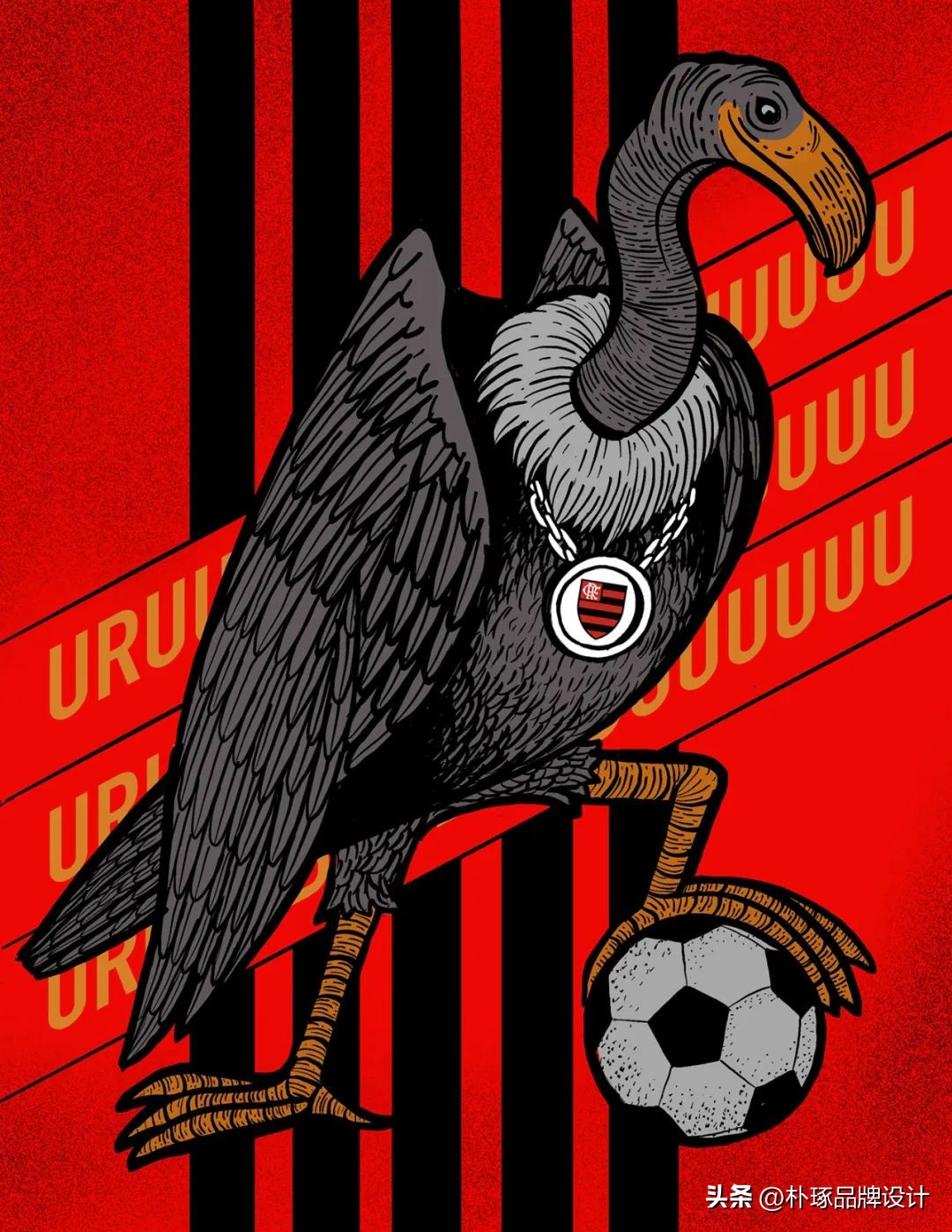 足球插画人物图片,足球运动员海报手绘简单一点