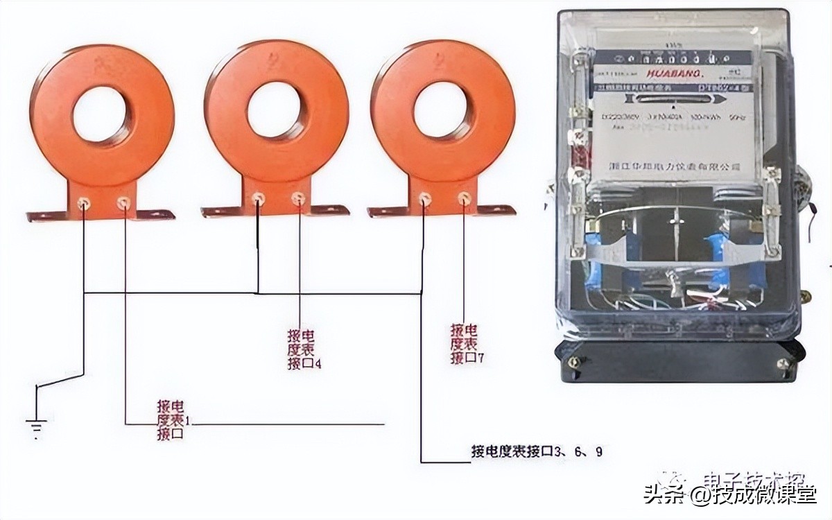 三相五线制单相电机正反转接线图,单相电能表接线方法与图解