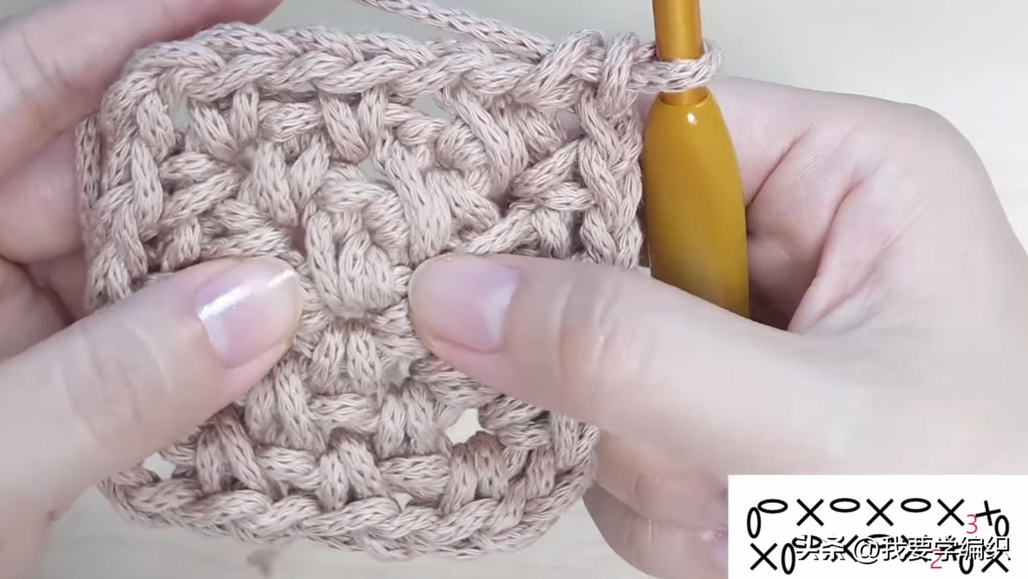 适合小姑娘提的手提包编织教程,小巧型编织包