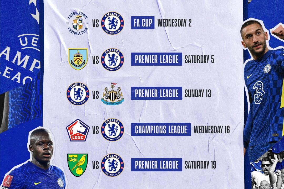 切尔西卢顿足总杯,切尔西vs卢顿切尔西首发阵容