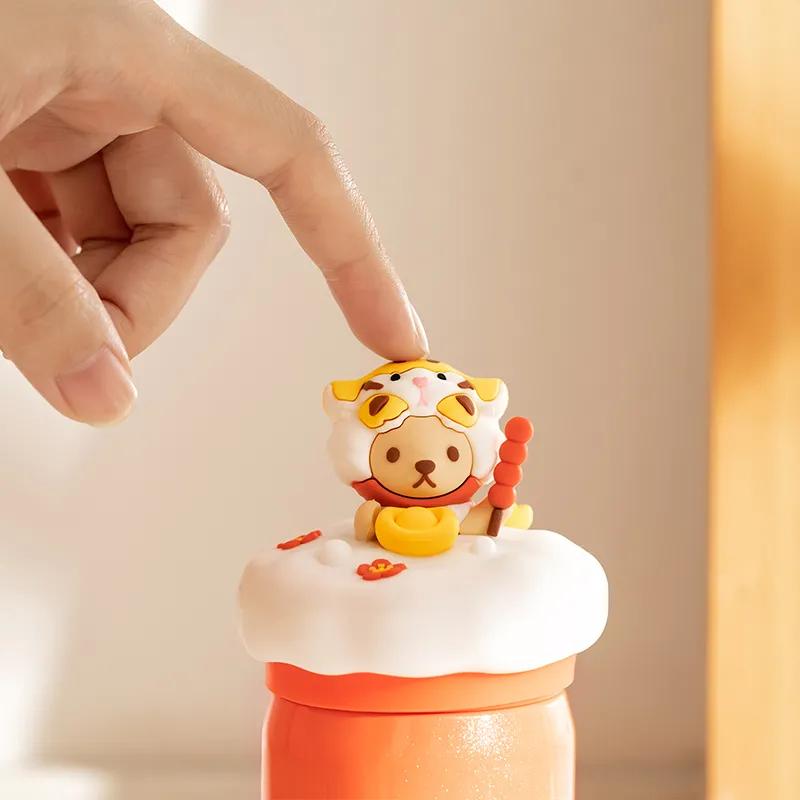 本命年杯子龙年新年保温杯,虎年大容量保温杯