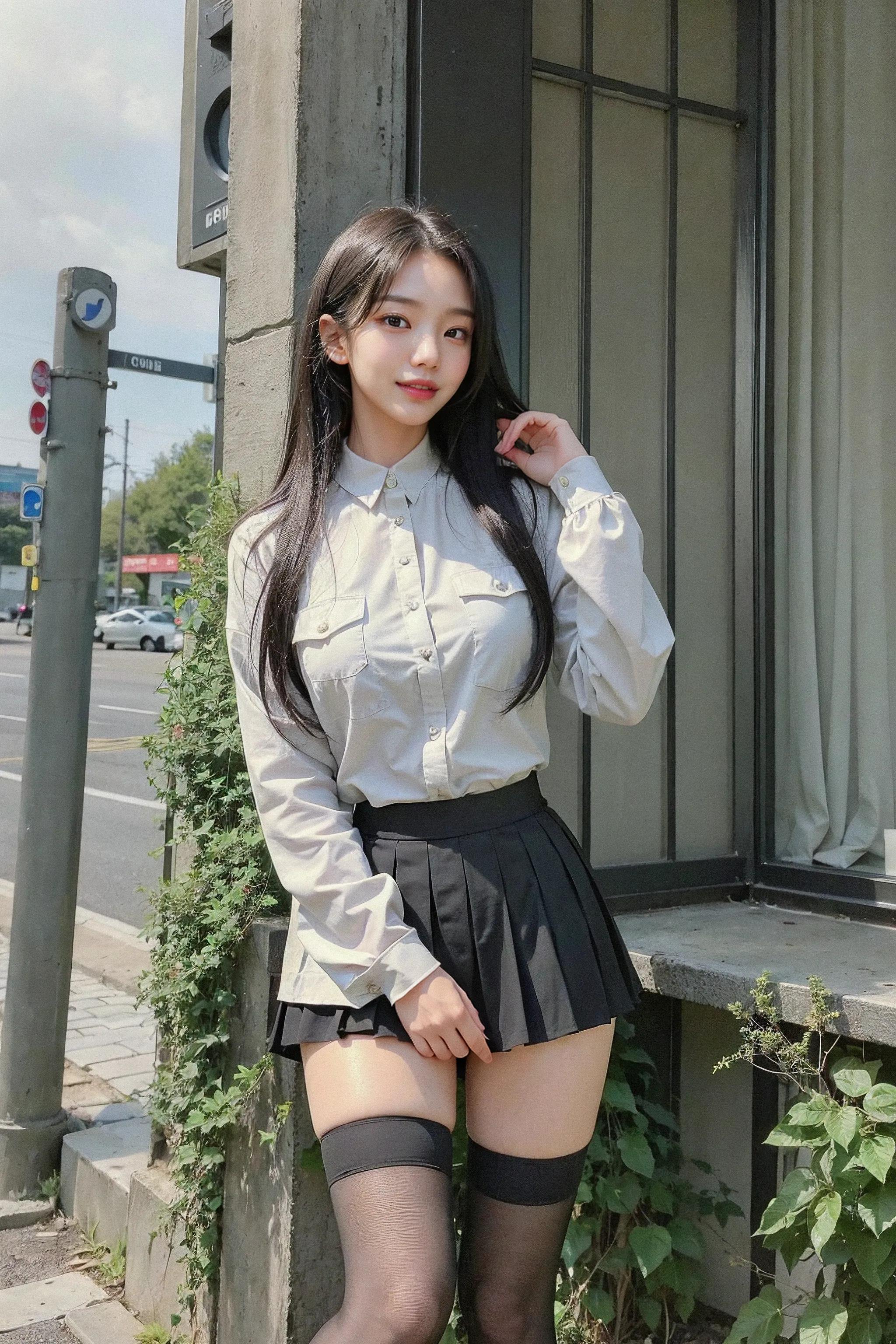 ai绘画清纯少女 (ai绘画韩国美女)