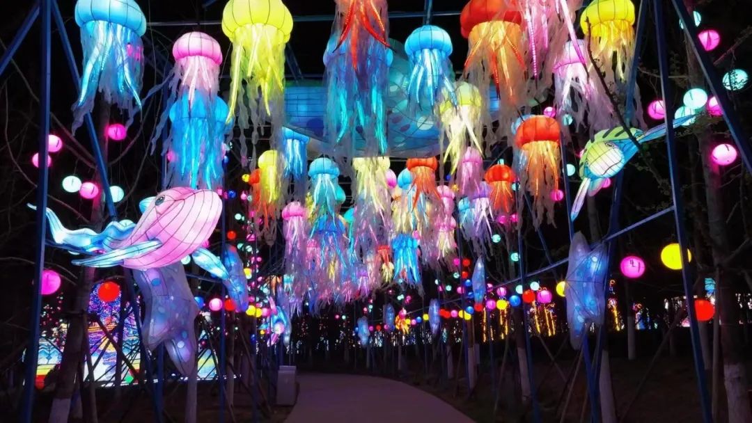 太原晋阳湖桃花岛视频,太原桃花岛夜景