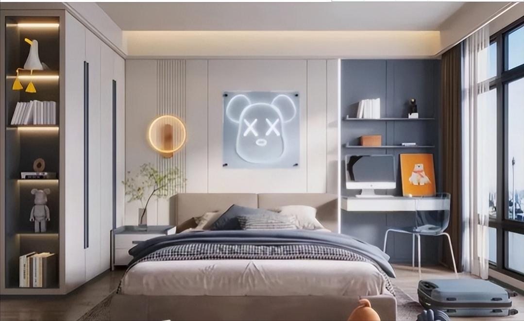 八个平方儿童房怎样装实用美观,儿童房实用省钱设计方案