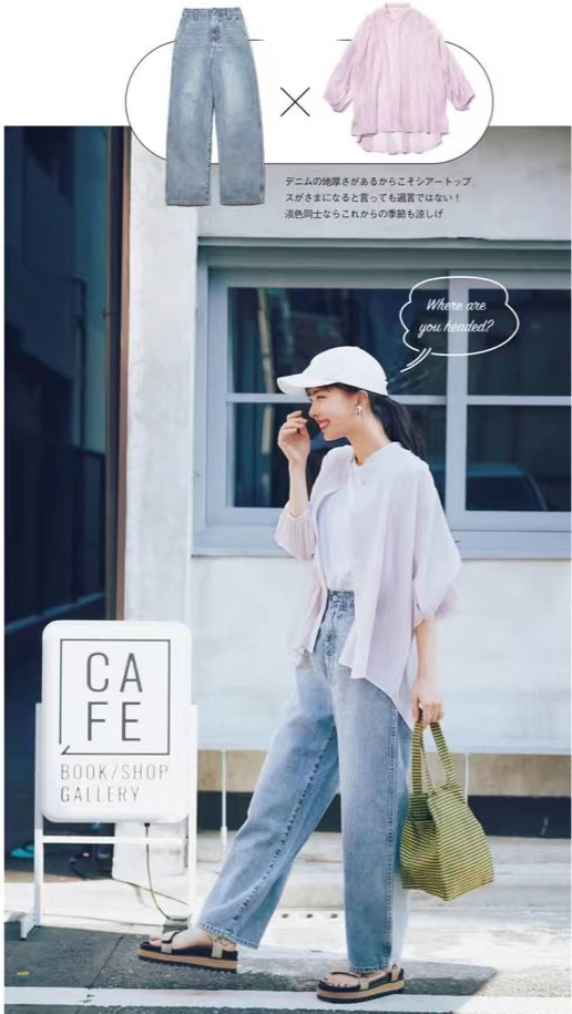 今夏流行牛仔裤搭配高跟凉鞋,一条牛仔裤解决今夏所有搭配